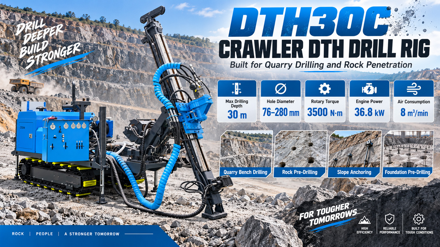 DTH30C 一体化潜孔钻机