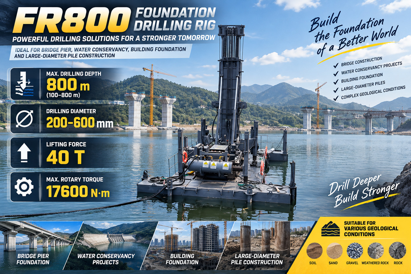 FR800 桩基钻机