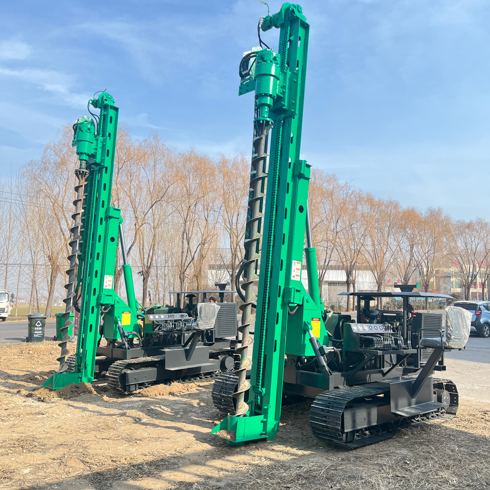 PV390 光伏打桩机整机展示