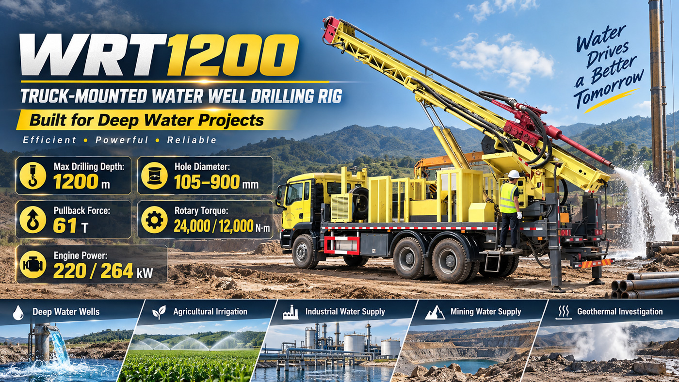 WRT1200 车载式水井钻机